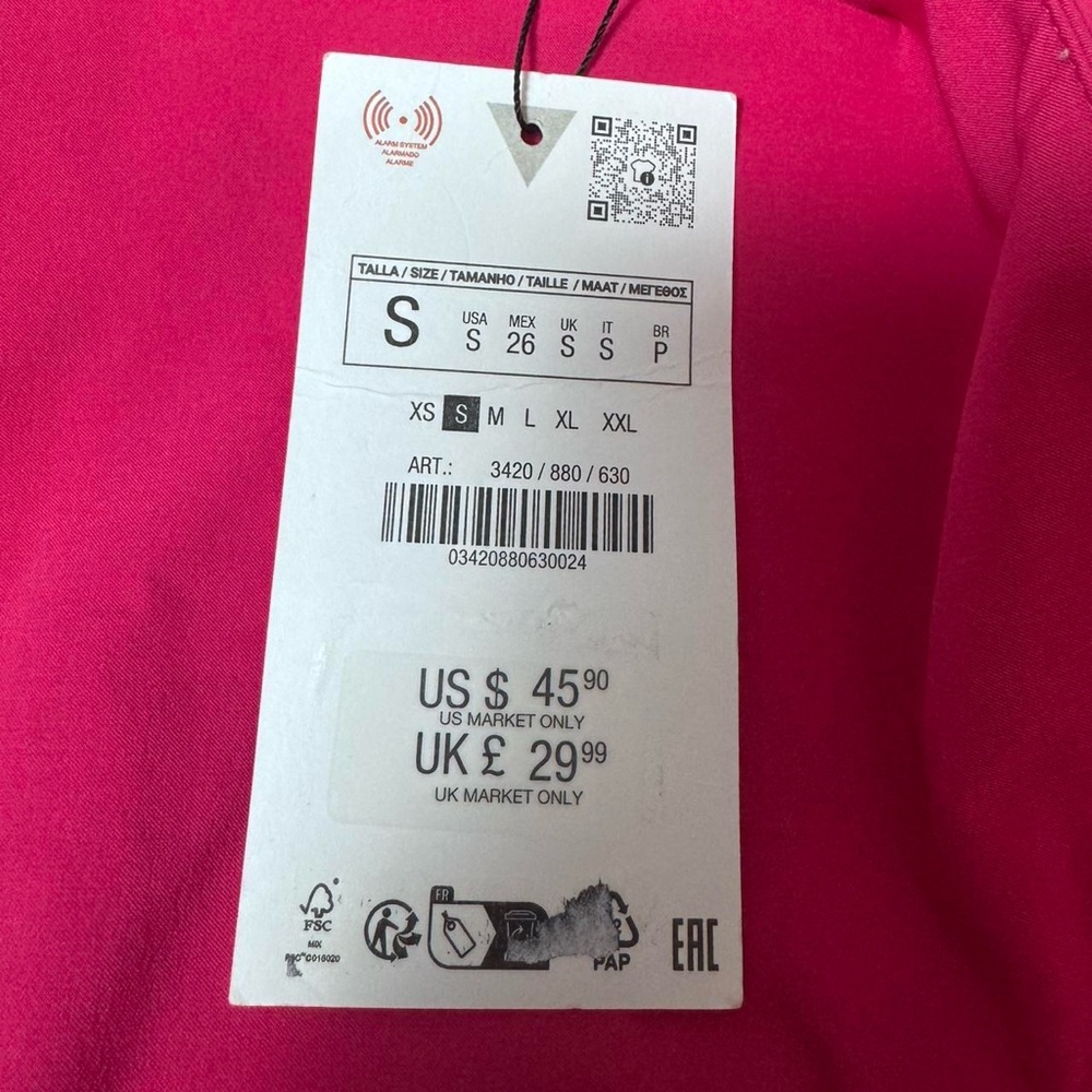 ❌SOLD❌ Zara NWT Pink Floral Halter Top - Picture 6 of 6